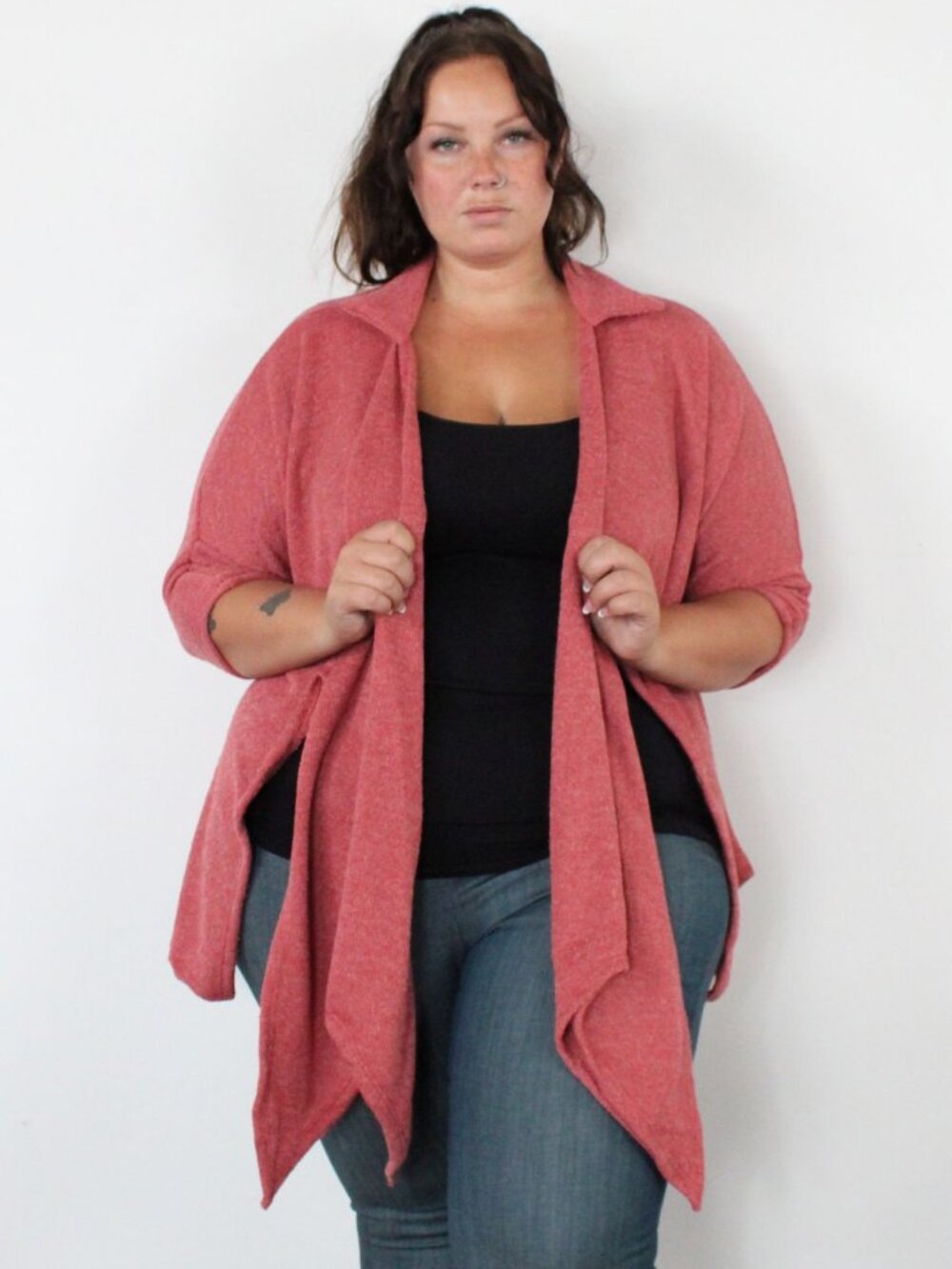 Plus Size Cardigan SWAK Designs 3X